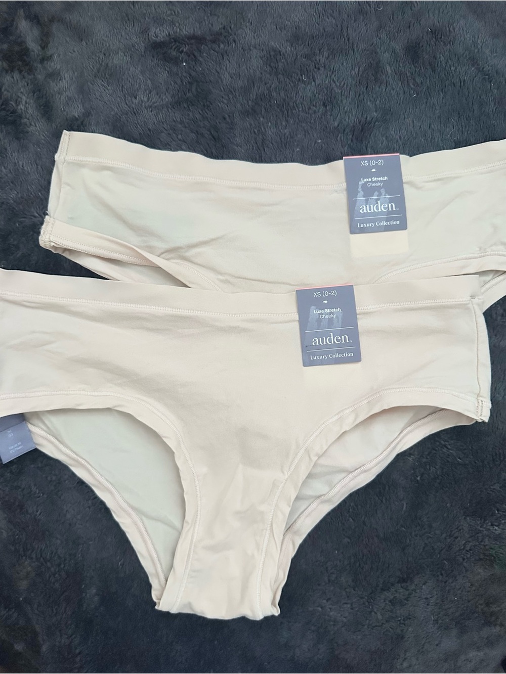 NWT XS nude Auden thongs